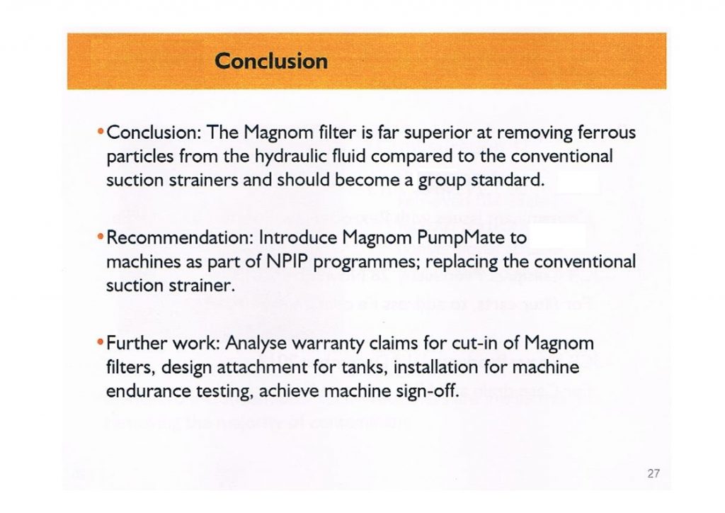 Conclusion from exhausting testing and analysis
