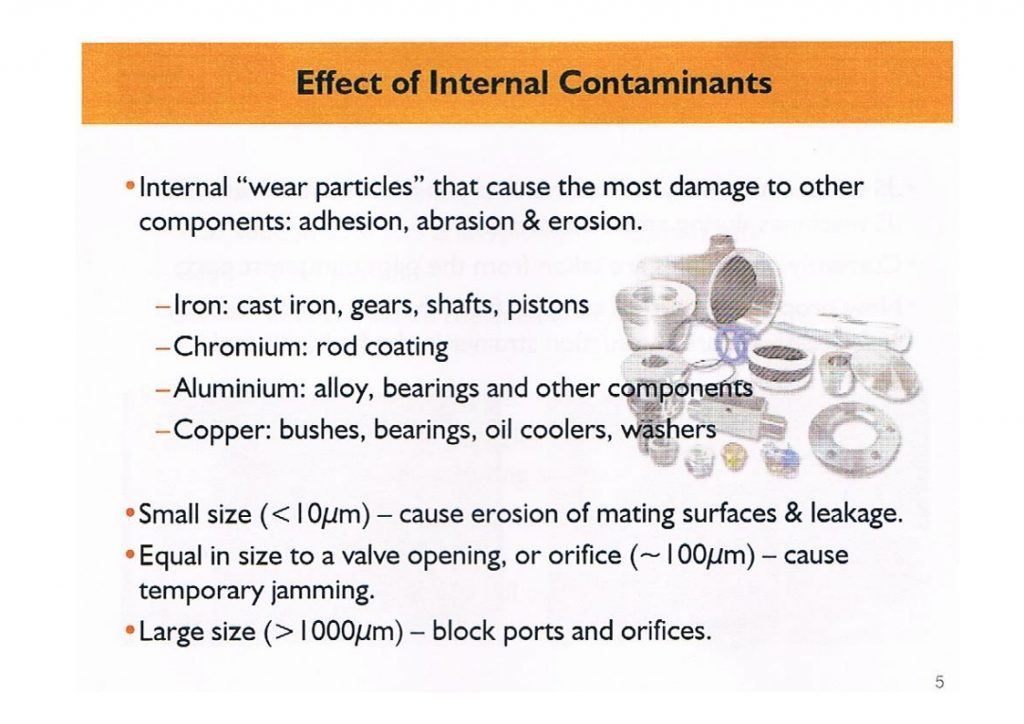 Effect of Ferrous Contaminants on System Health